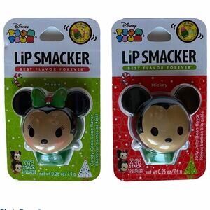 Disney Lip Smackers Tsum Tsum Mickey Mouse and Minnie Mouse Holidays Lip Balms
